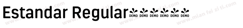 Estandar Regular字体转换